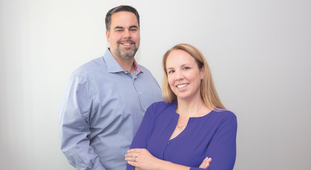 Gregory Altman and Rebecca Lacouture standing together