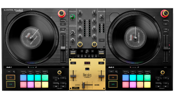 Hercules DJControl Inpulse T7 motorized DJ controller with two spinning platters