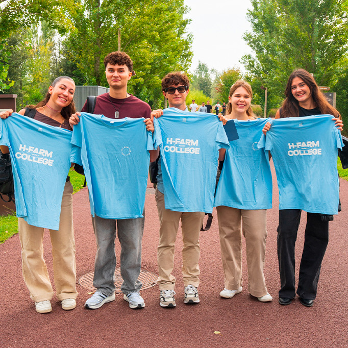 H-FARM College students gathered for welcome day