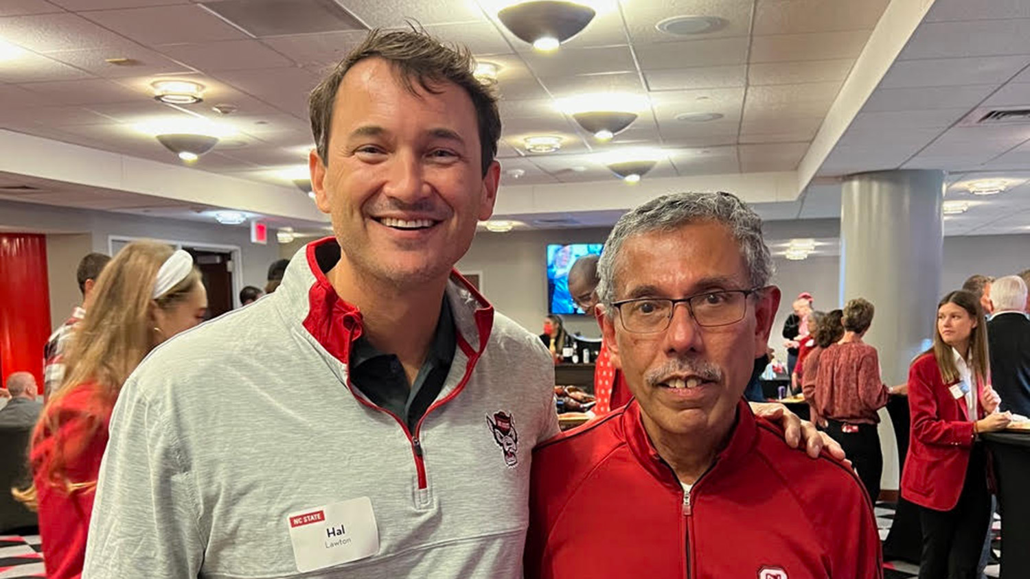 Hal Lawton, left, with his NC State mentor Hasan Jameel