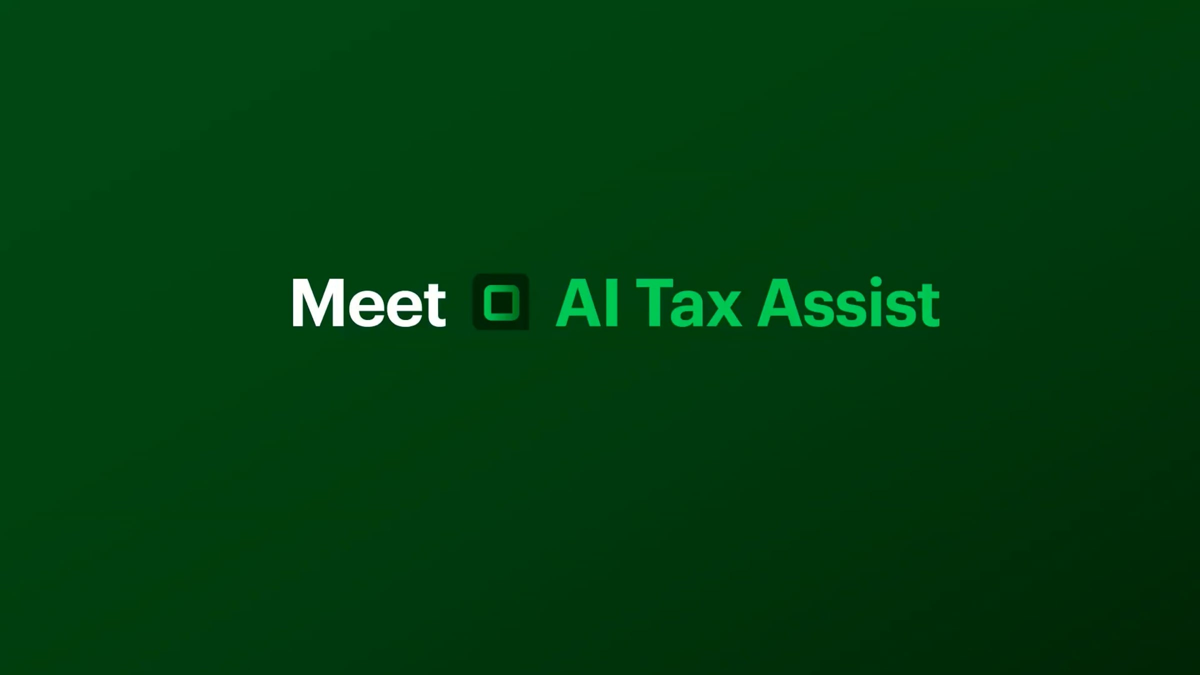 Title screen from H&R Block’s official AI Tax Assist demonstration