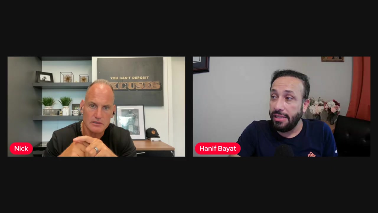Hanif Bayat speaking during episode 574 of The Your Life! Your Terms! Show