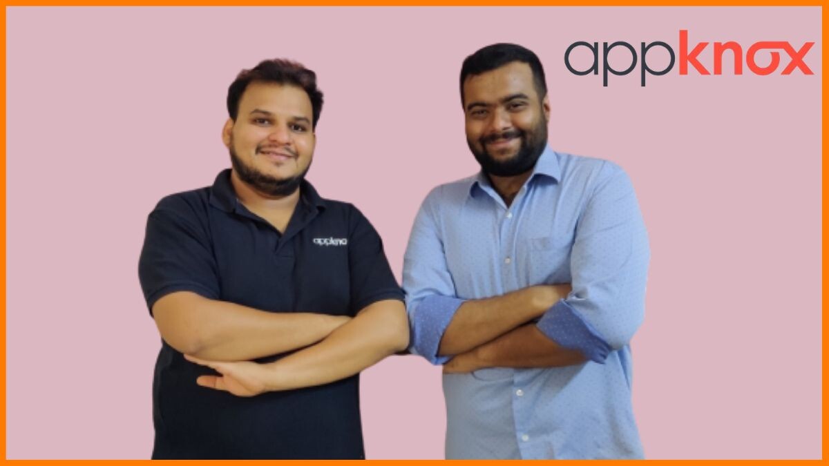 Harshit Agarwal and Subho Halder, co-founders of Appknox, standing together