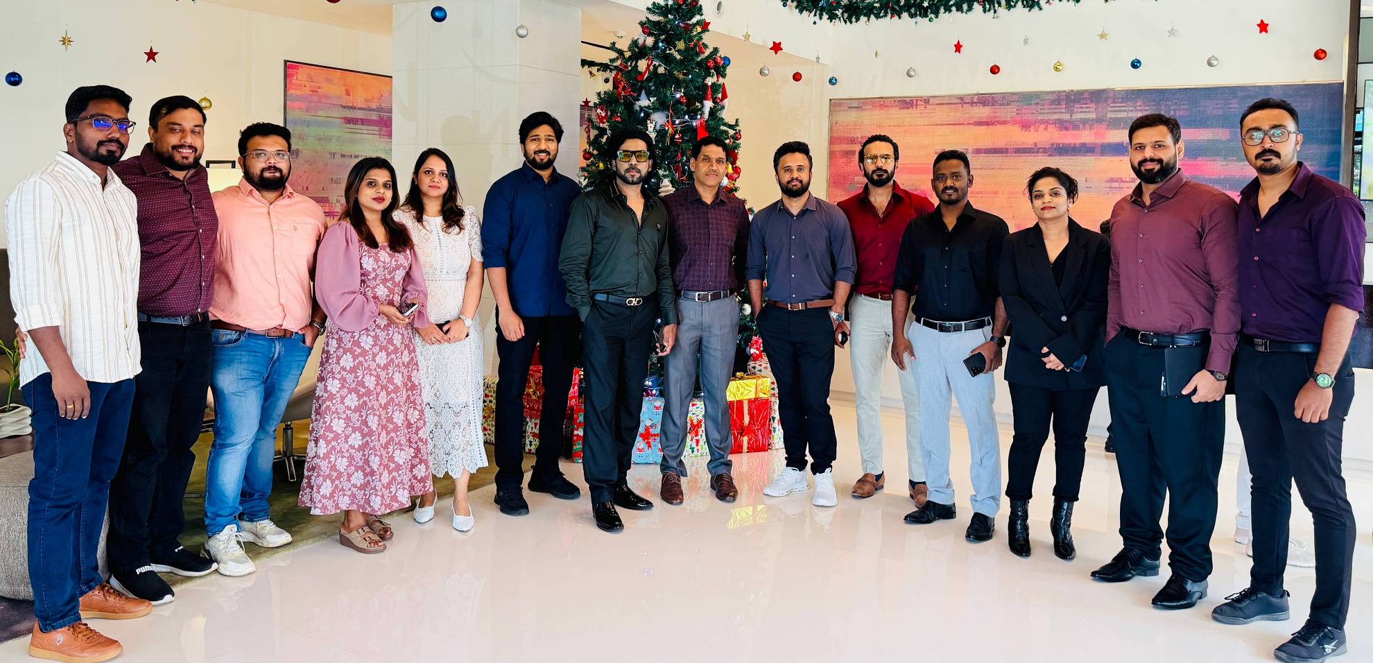 Group photograph published with HashRoot’s announcement of its investment in Worksent