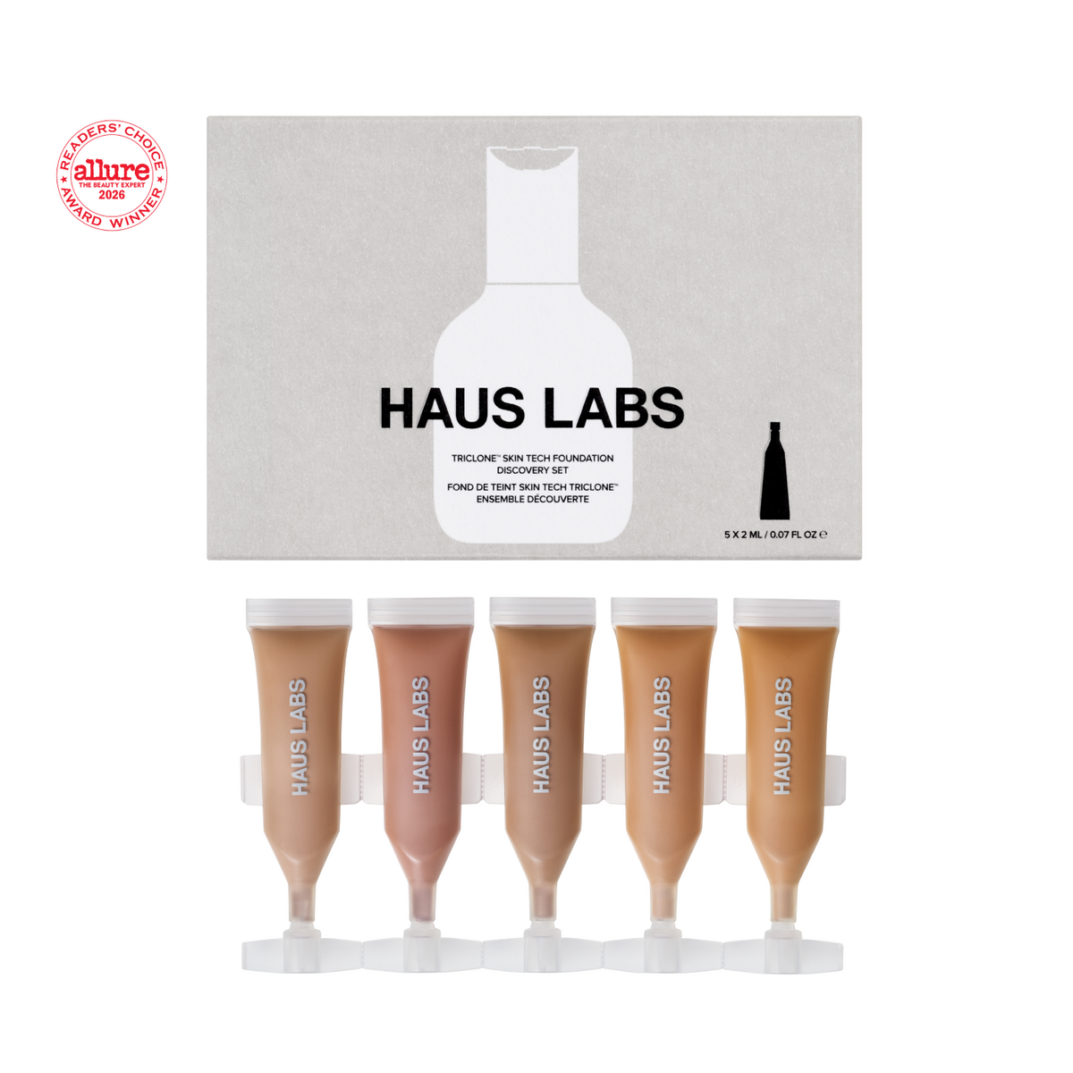 Haus Labs Triclone Skin Tech foundation discovery set