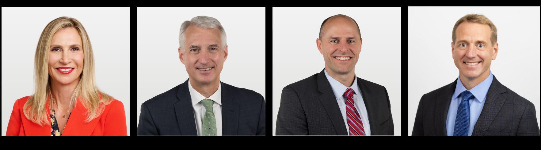 H.B. Fuller leaders pictured in 2025: Celeste Mastin, John Corkrean, Nathan Weaver and Brendon Kryzer.