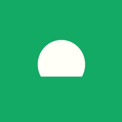 Headway logo - green square with a rising sun mark