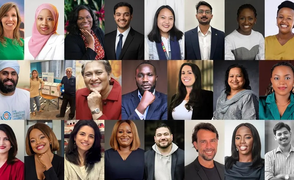 Montage of health and hygiene entrepreneurs featured on HIEx’s Reckitt Catalyst page
