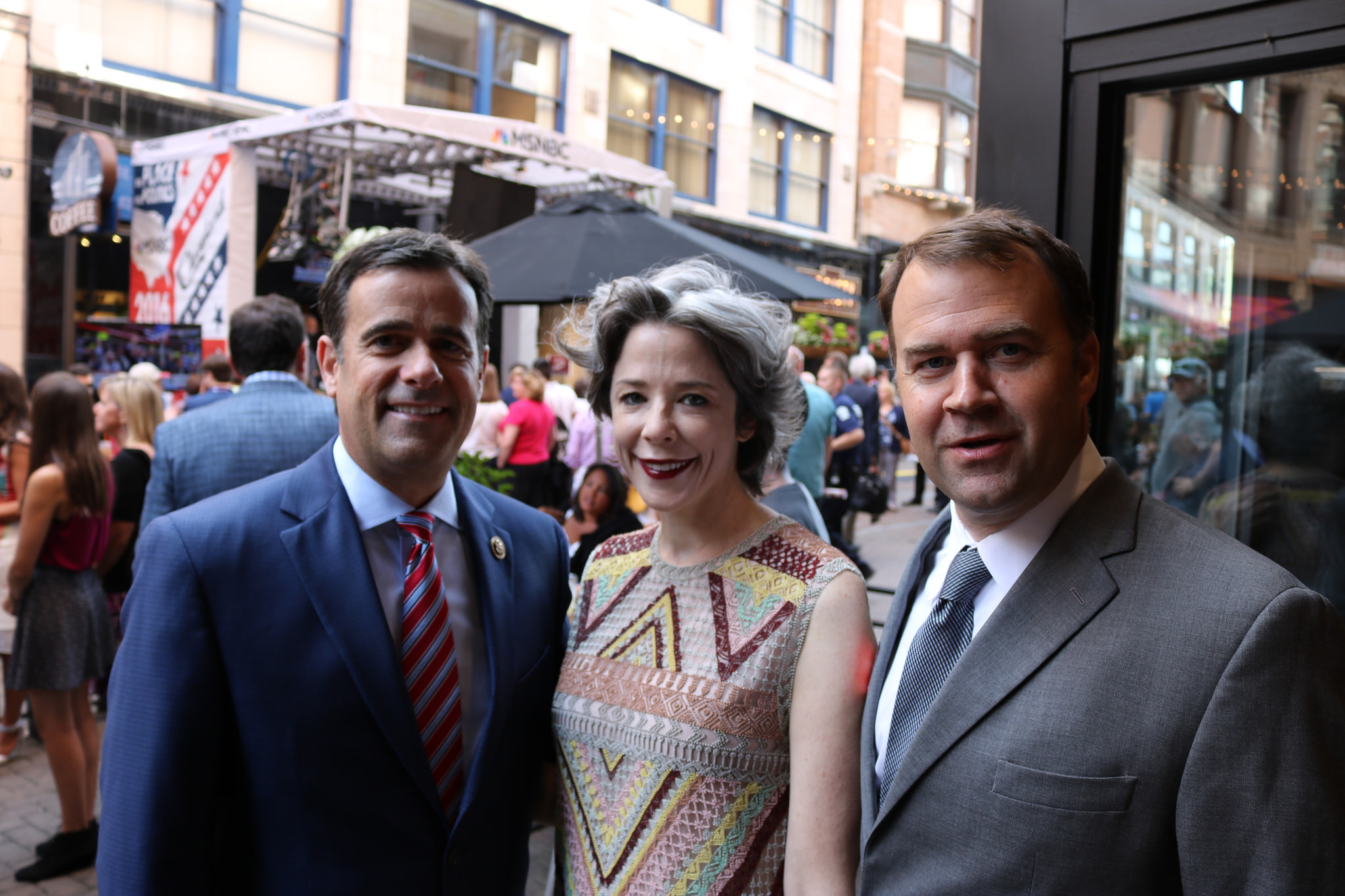 Heather Podesta, center, with two attendees at the 2016 Republican convention