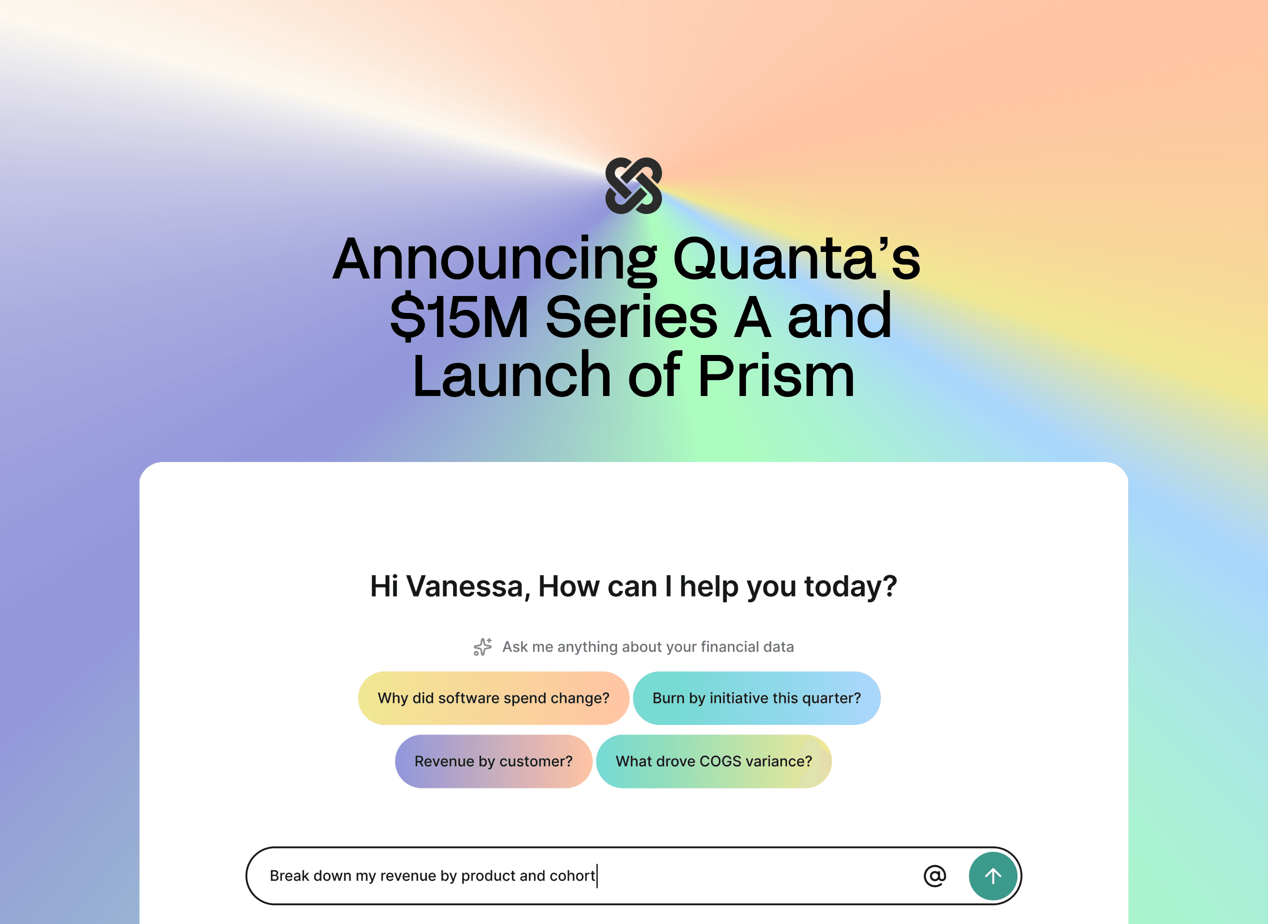 Quanta’s December 2025 announcement of its $15 million Series A and Prism reporting layer