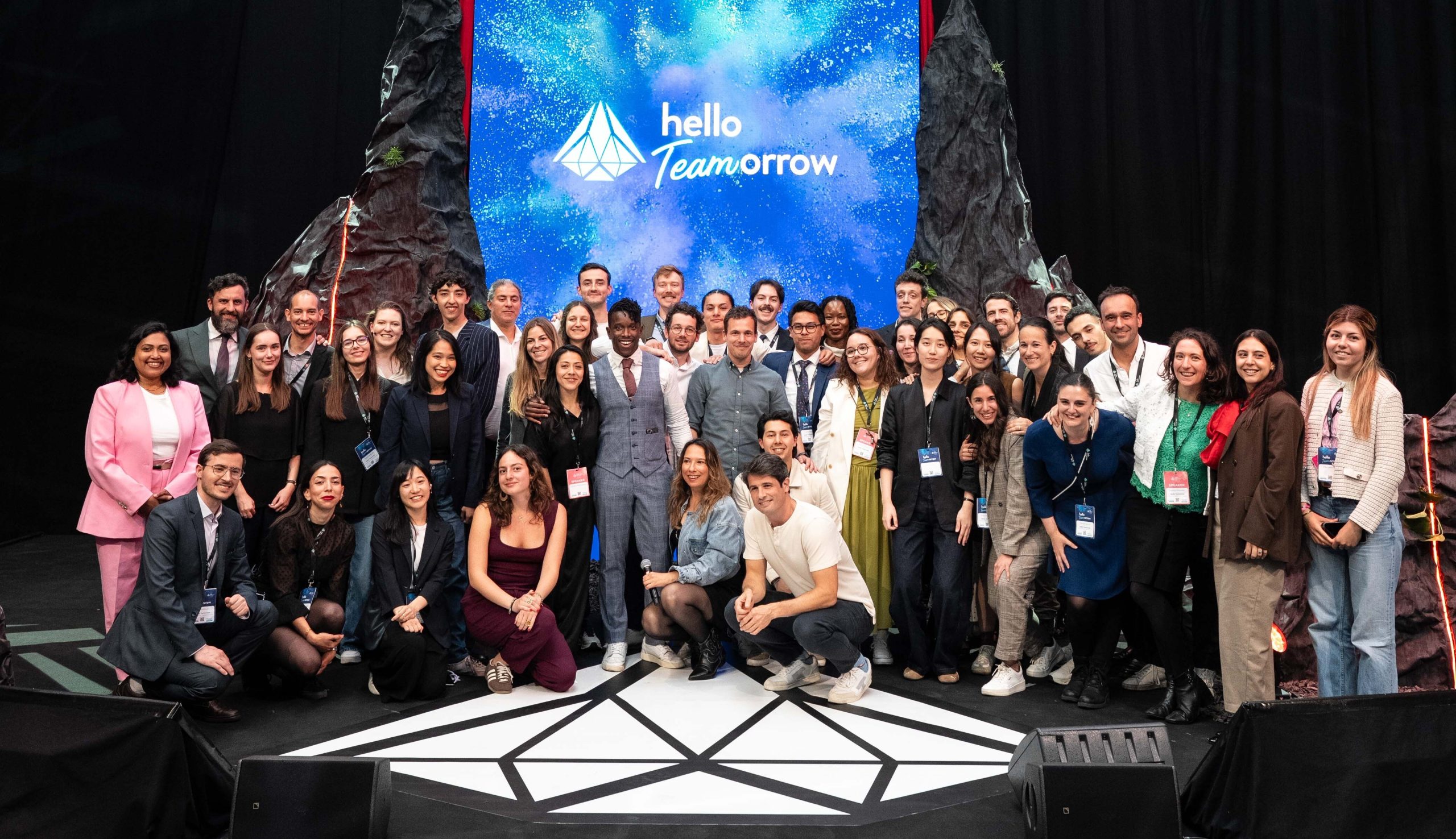 Hello Tomorrow team posing together at the 2026 Summit
