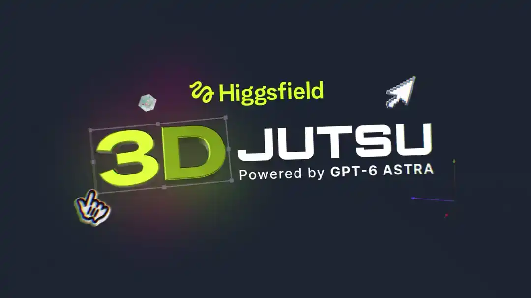 Higgsfield 3D Jutsu product title graphic