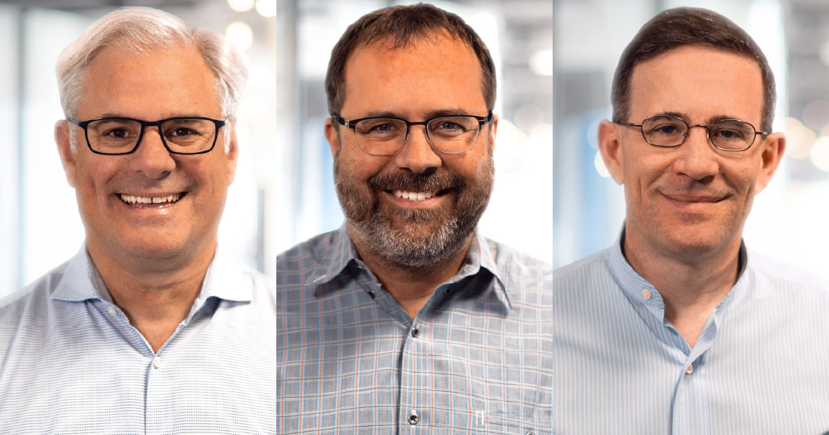 Highspot co-founders Robert Wahbe, Oliver Sharp and David Wortendyke