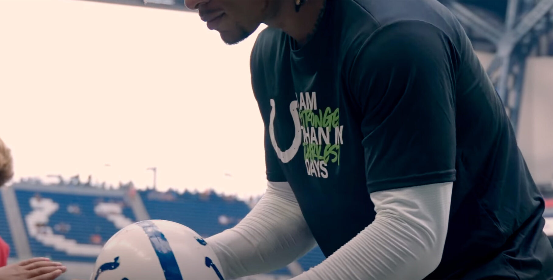Kicking the Stigma campaign creative developed for the Indianapolis Colts mental-health initiative