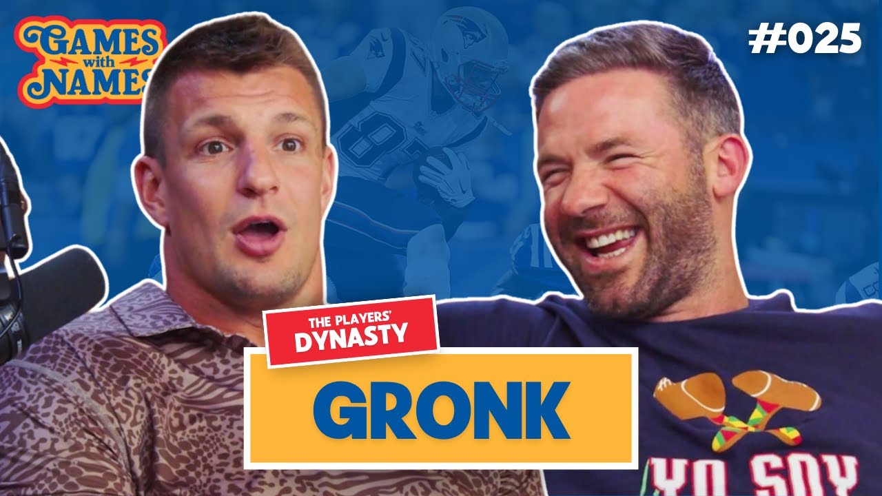Games With Names episode artwork featuring Rob Gronkowski and Julian Edelman