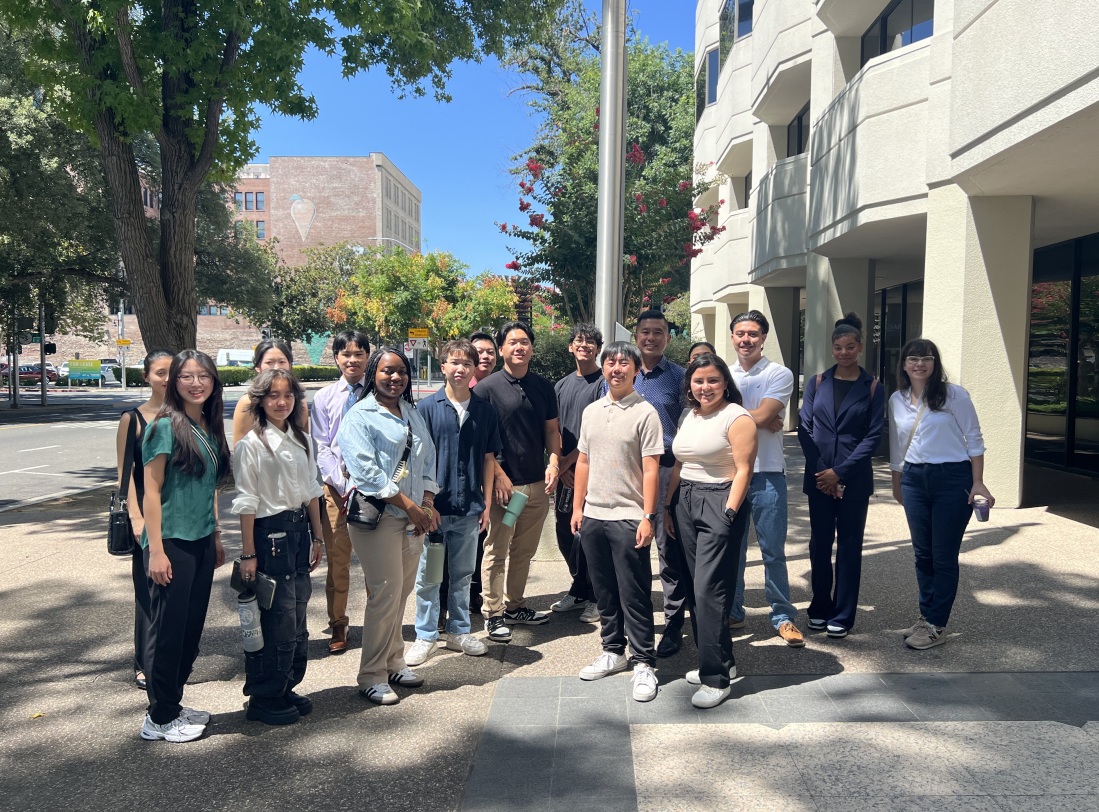 HumanBulb internship participants gathered outdoors during program activities