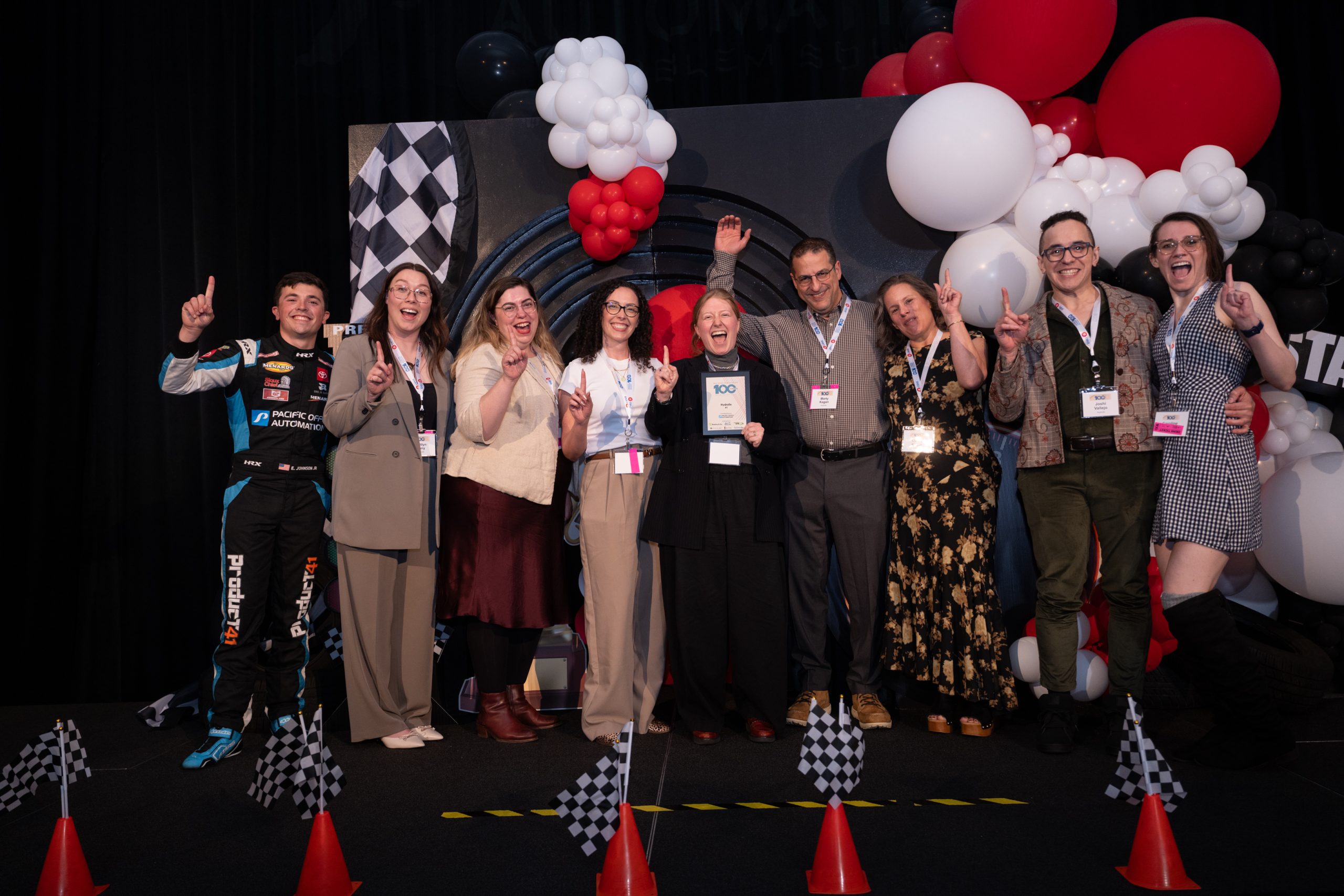 Hydrolix colleagues together at a Portland Business Journal awards event
