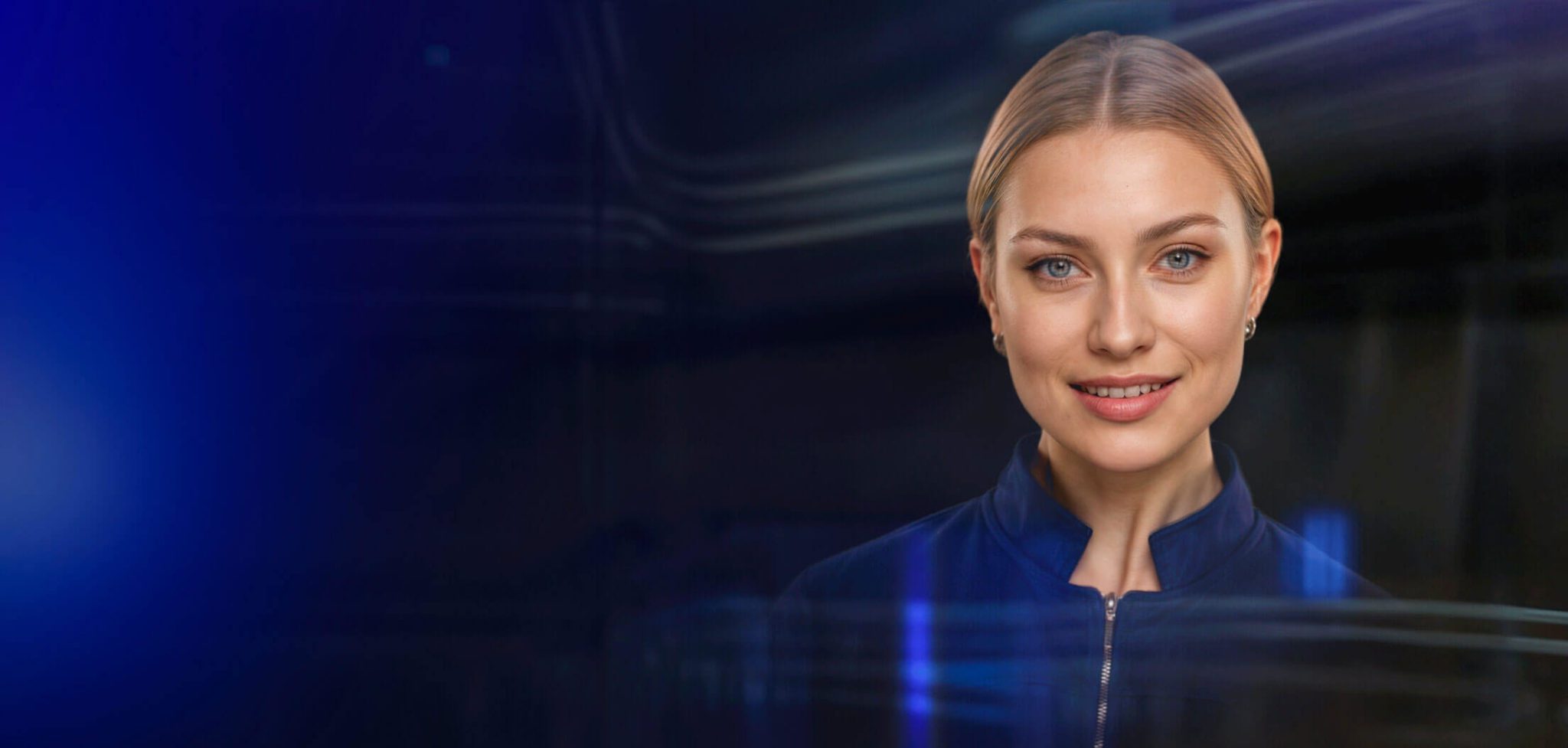A life-size HYPERVSN Holographic Human display