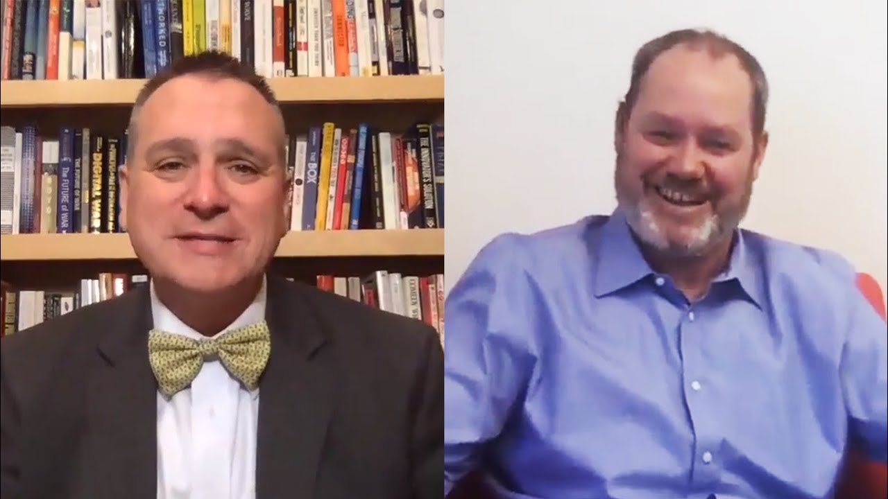 Kevin Benedict, left, and Ian Bresnahan, right, in their 2018 video interview