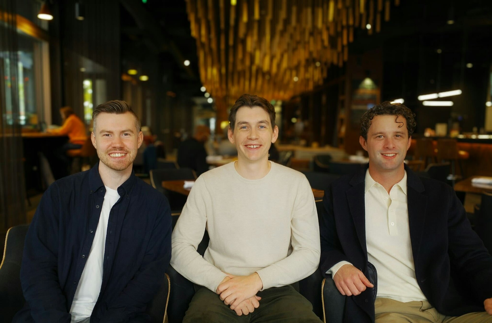 Levanta co-founders Spencer McKenney, Ian Brodie and Rob Schab seated together