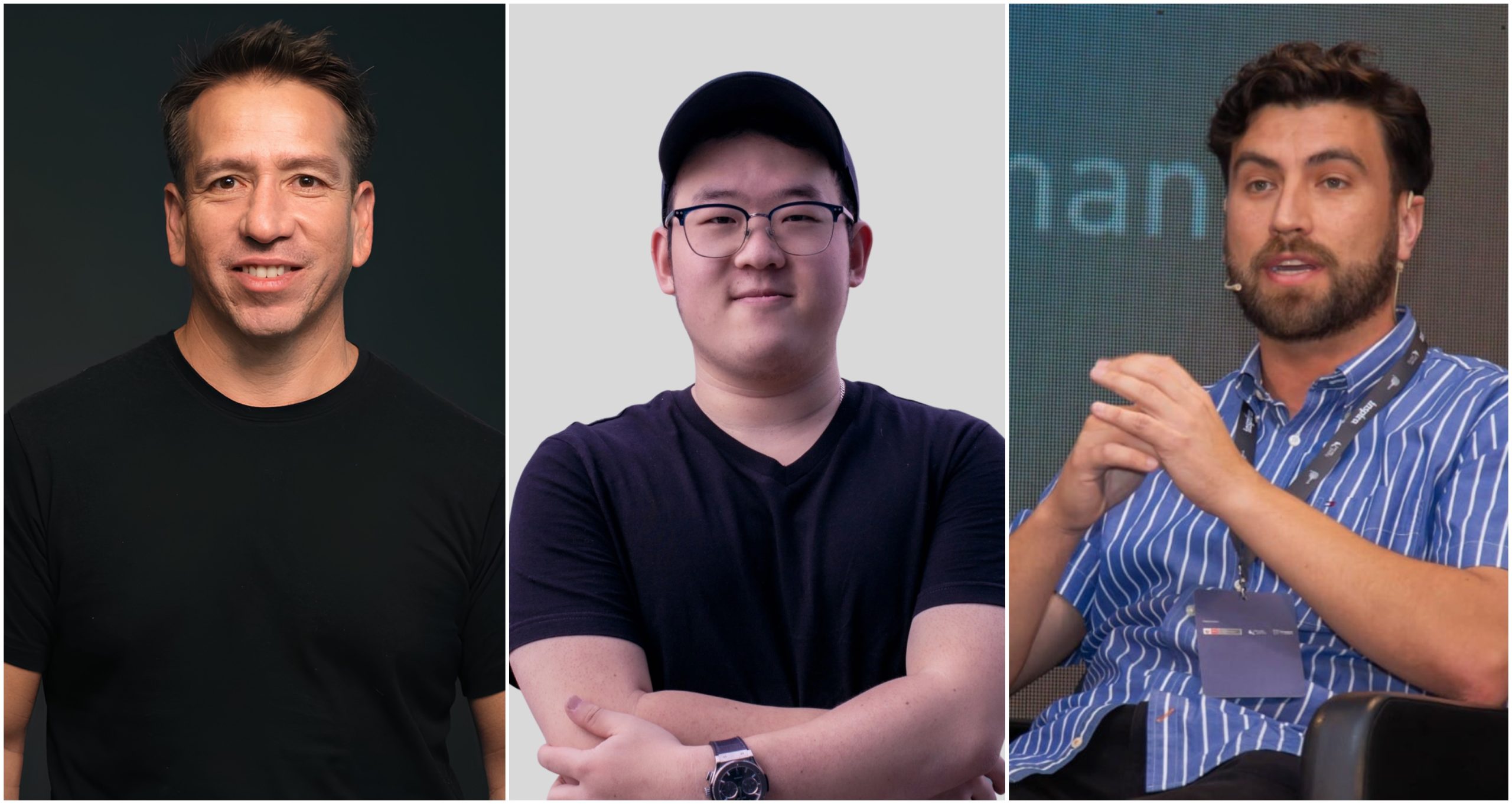 Nexor press composite showing its three cofounders, with Ian Lee in the centre