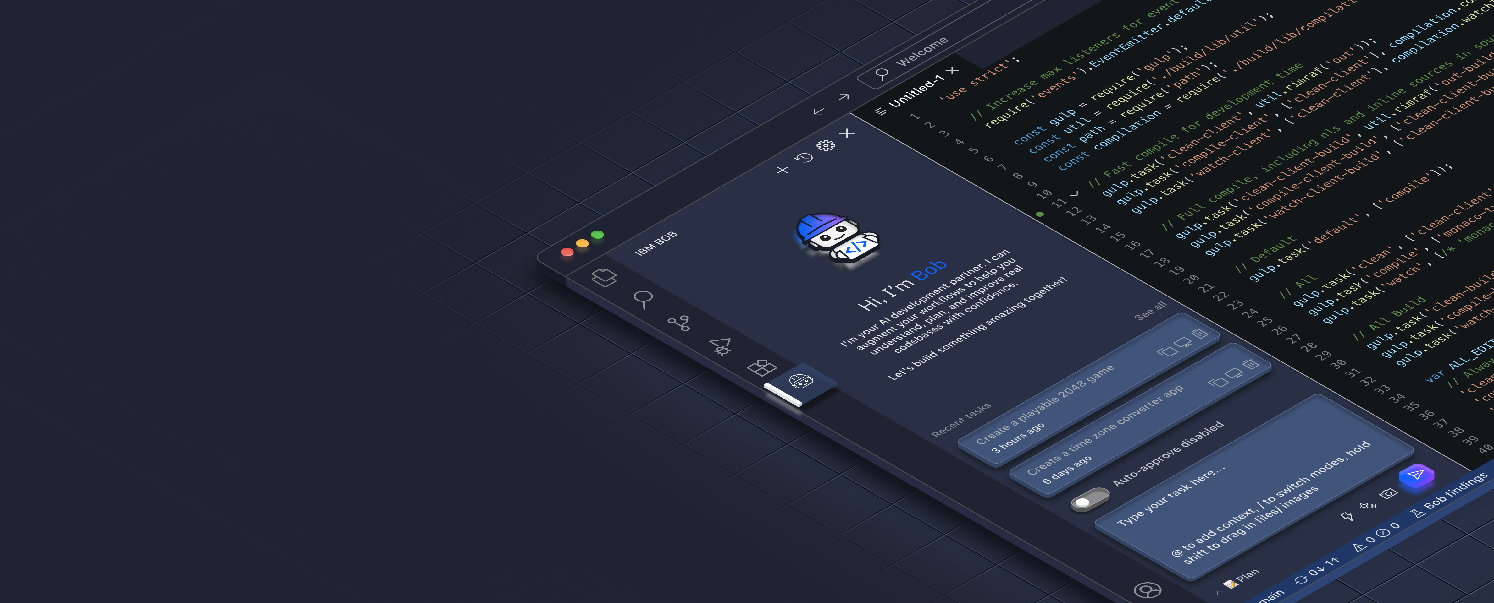 IBM Bob AI coding agent banner