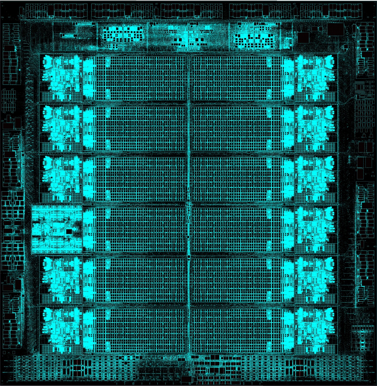 IBM CAD layout of the announced dual-architecture processor