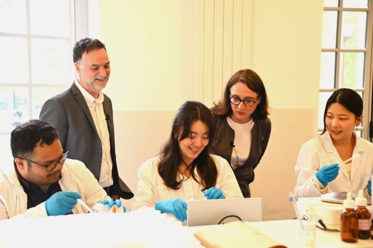 Participants pictured in IFF’s ISIPCA scent education announcement