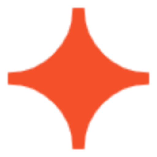 Ignition logo - orange four-point spark