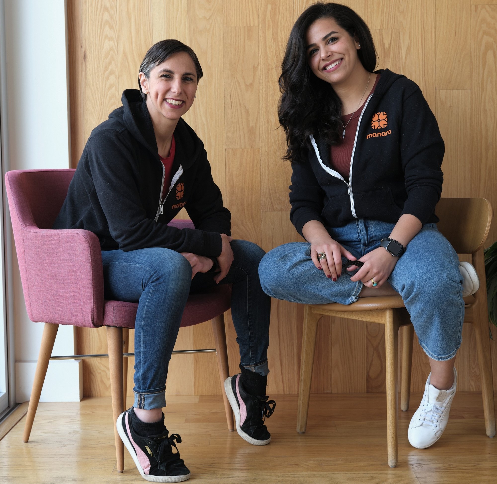 Iliana Montauk and Laila Abudahi, co-founders of Manara