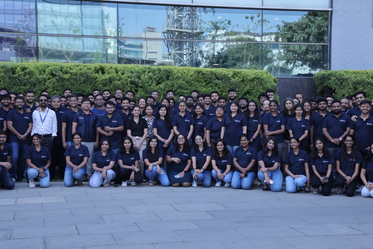 Impact Analytics team gathered for a company group photograph