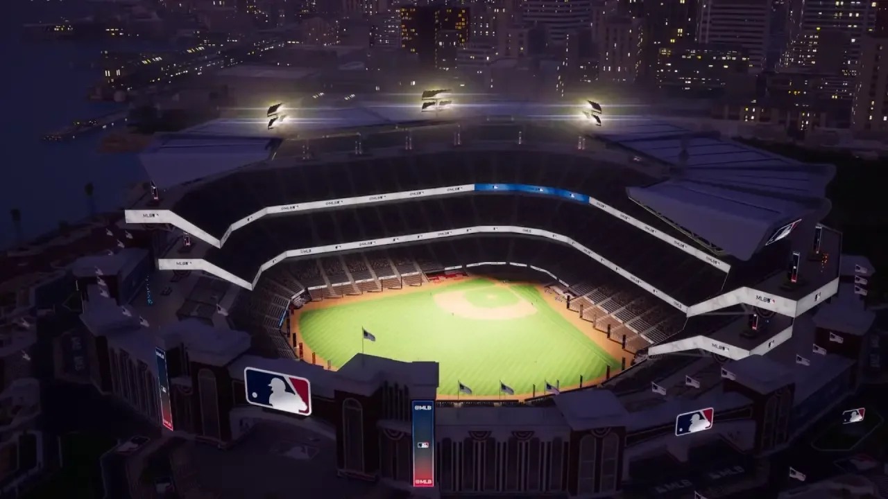 Rendered stadium in MLB’s Virtual Ballpark