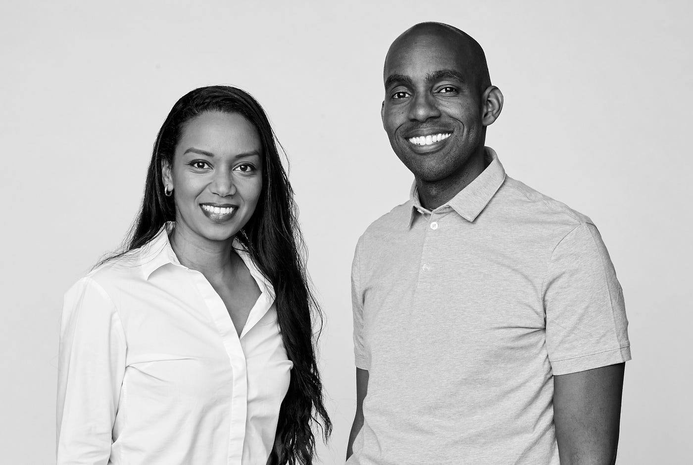 Incredible Health cofounders Iman Abuzeid and Rome Portlock standing together