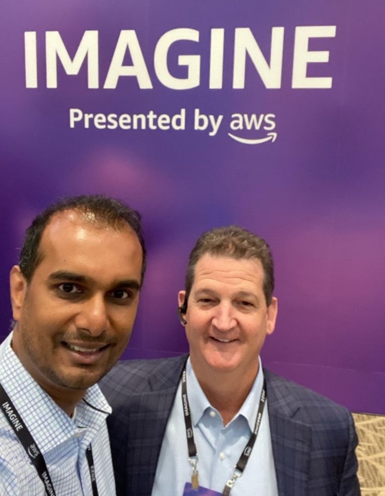 Two Informatix team members at the AWS Imagine conference in Seattle