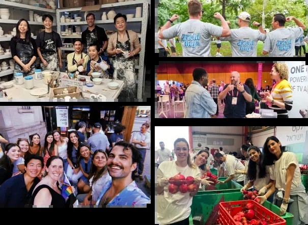Collage of Innovid employees at team, community, and industry events