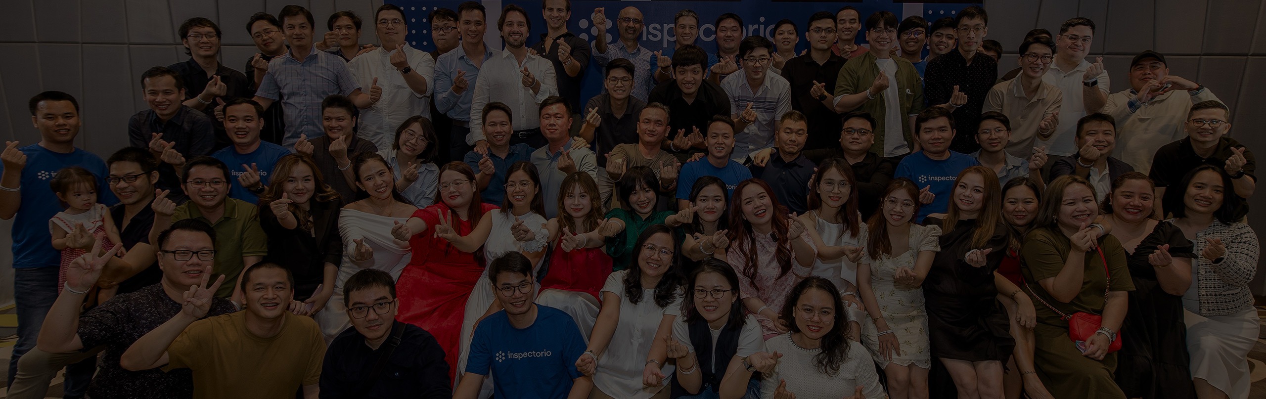 Inspectorio team members gathered for a group photograph