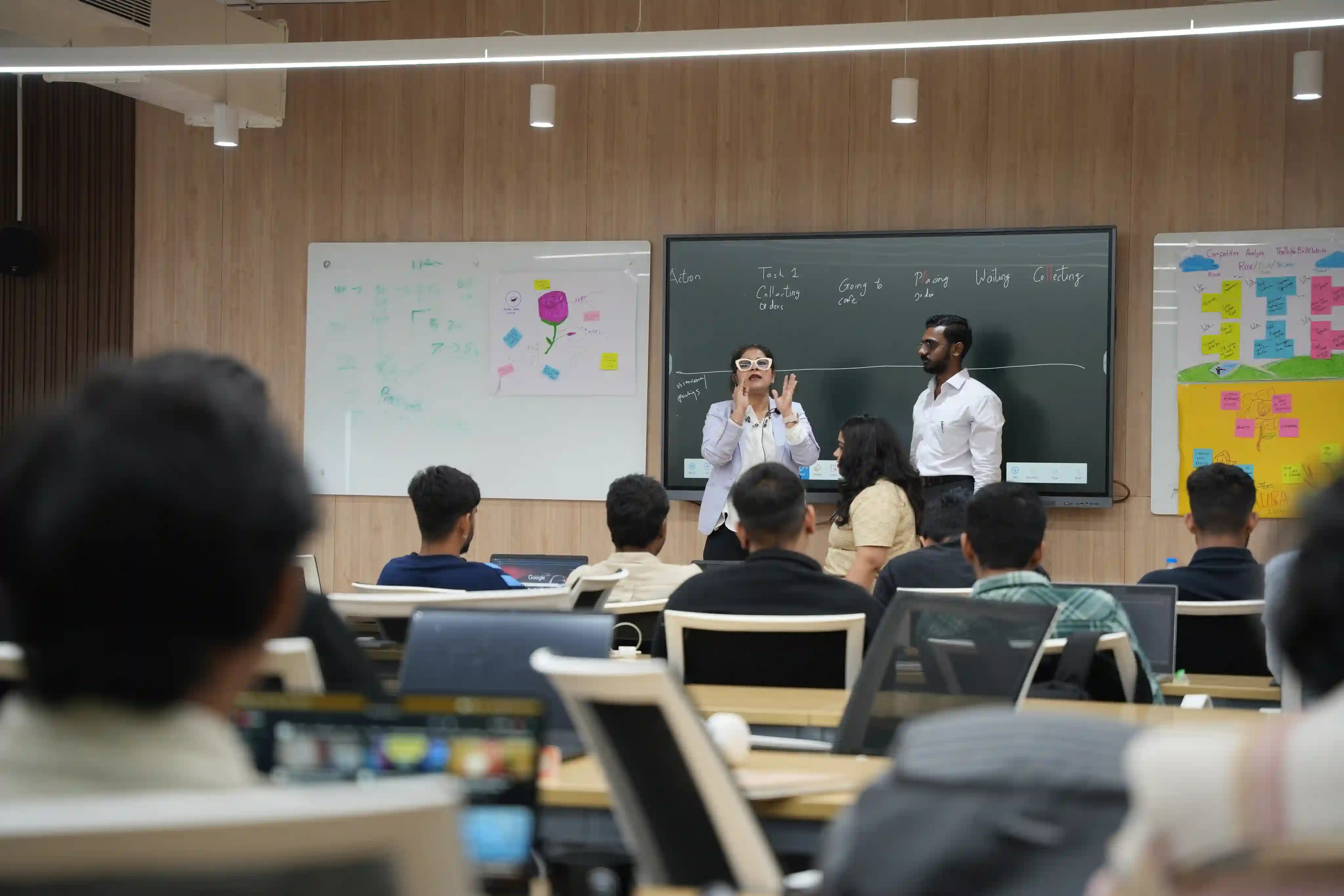 Students together in an IVB classroom