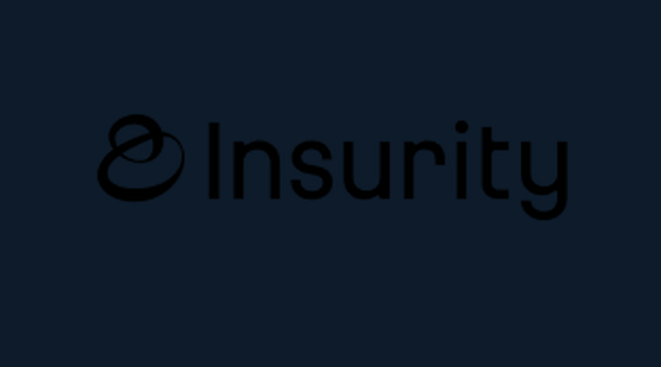 Insurity logo on a navy field