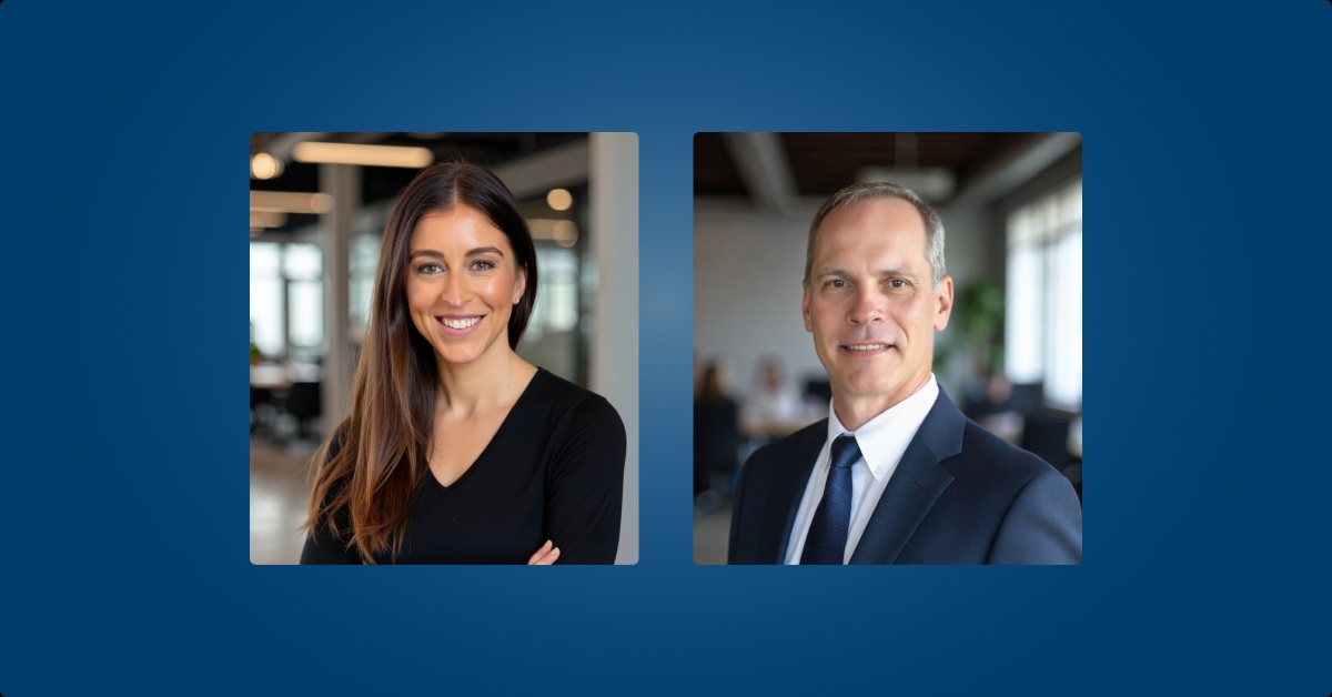 Portraits of Megan Bishop and Paul Finley