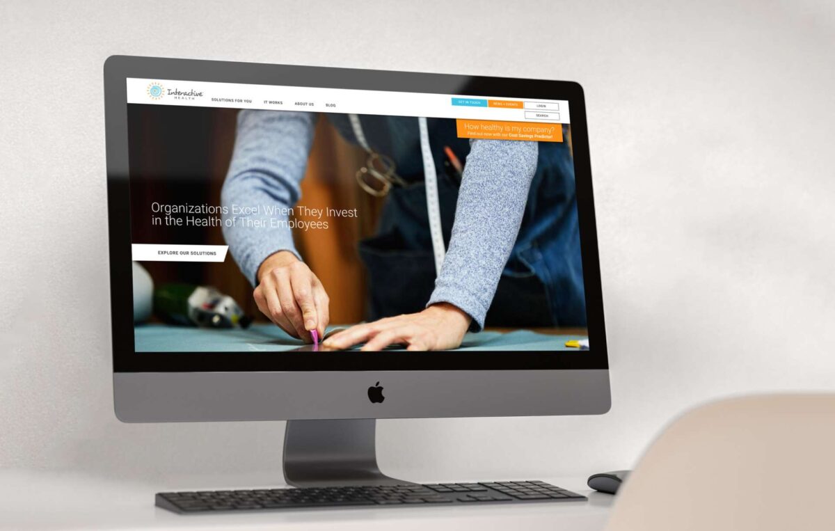 Archival Interactive Health website design shown on a desktop screen