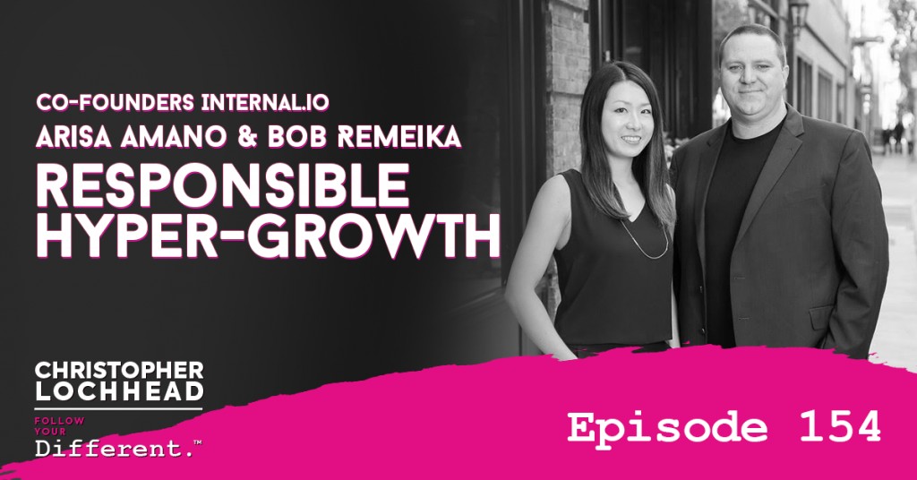 Podcast artwork featuring Internal co-founders Arisa Amano and Bob Remeika
