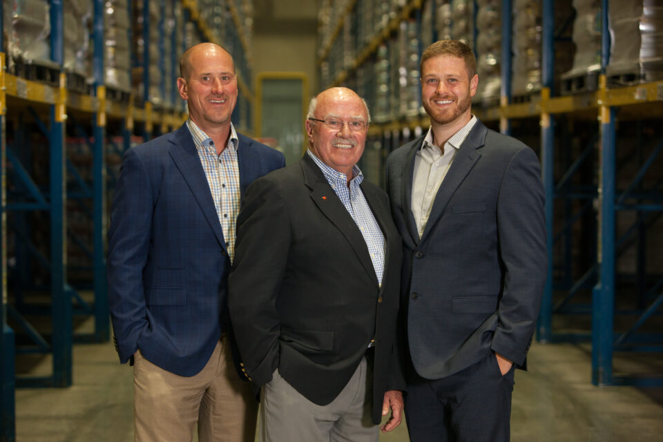 Three generations of the Tippmann family photographed together
