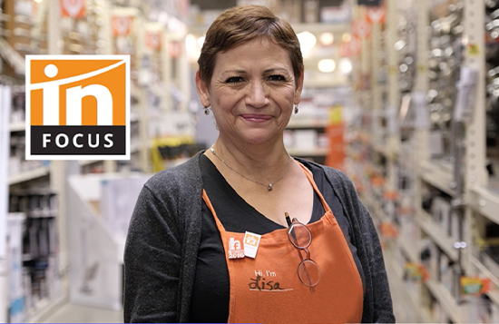 A Home Depot associate featured in an Intertek Catalyst training campaign