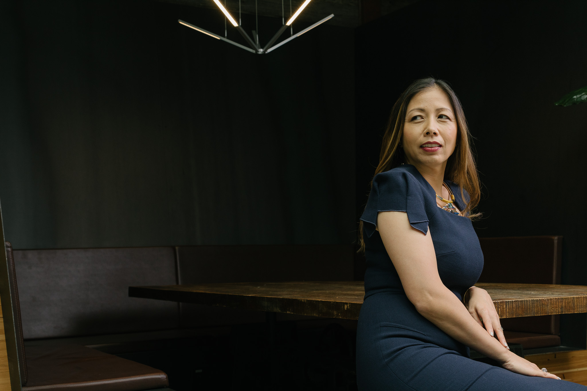 Wendy Tan White seated at Intrinsic’s Mountain View offices