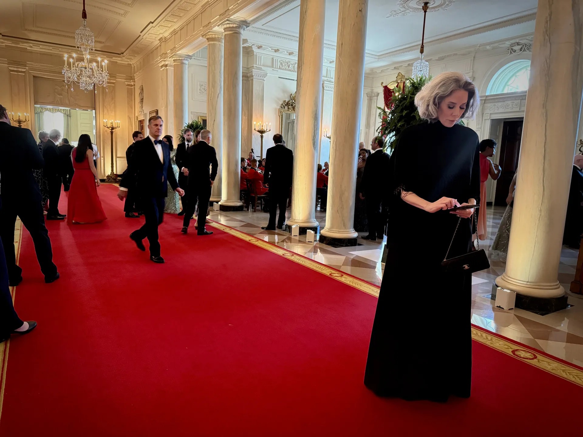 Invariant founder Heather Podesta at a formal Washington event