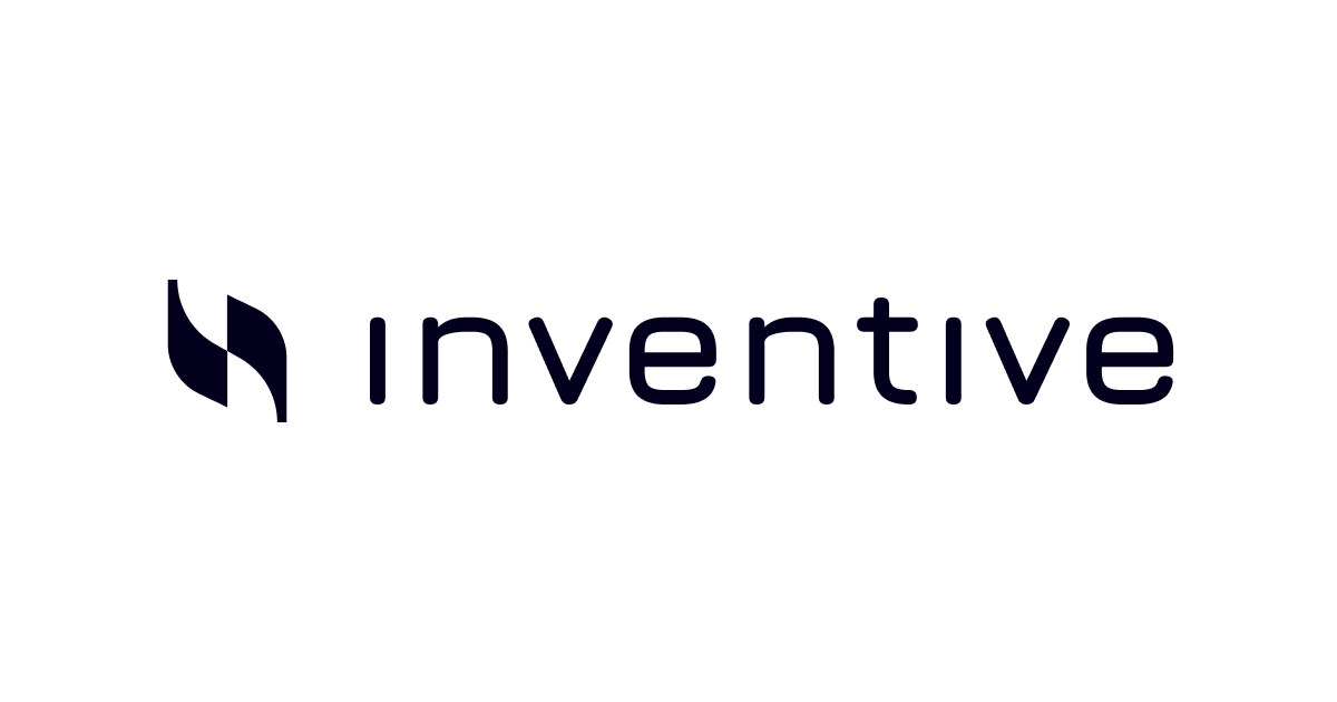 Inventive company logo - the wordmark 'inventive' in navy