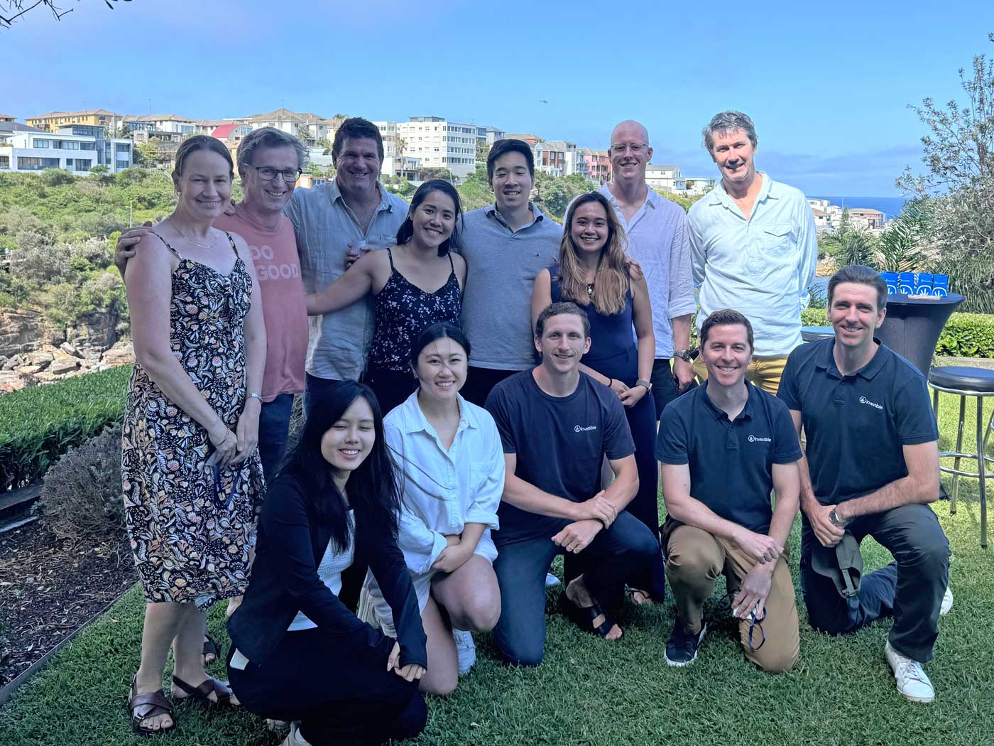 Investible team gathered for a group photograph in 2024