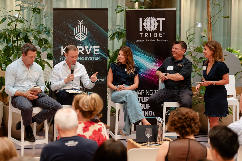 Participants at the IoT Tribe and KARVE dual-use technology panel