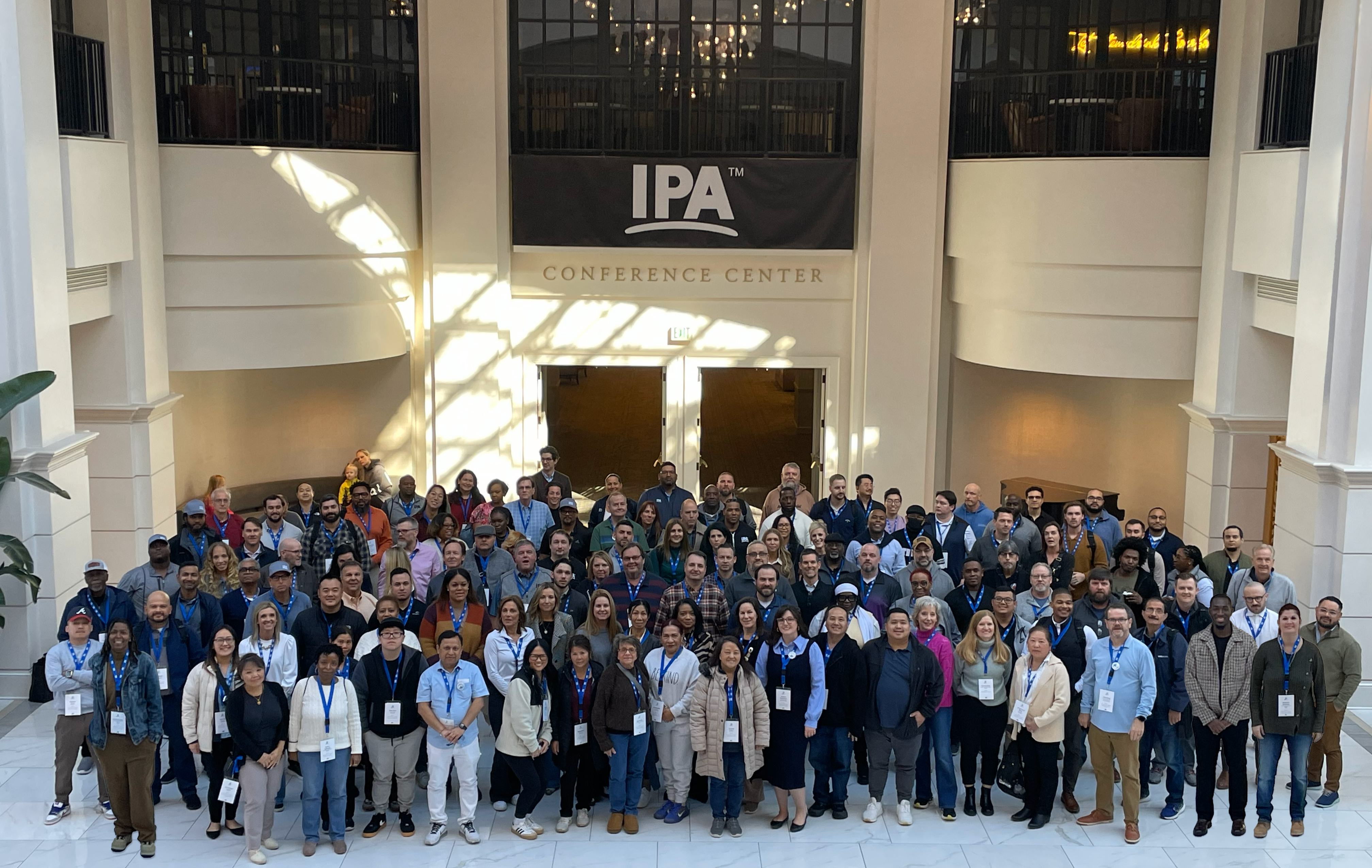 IPA employees gathered for the company’s 2026 team photograph
