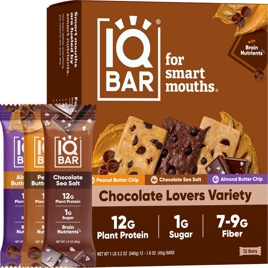 IQBAR plant-protein bar packaging